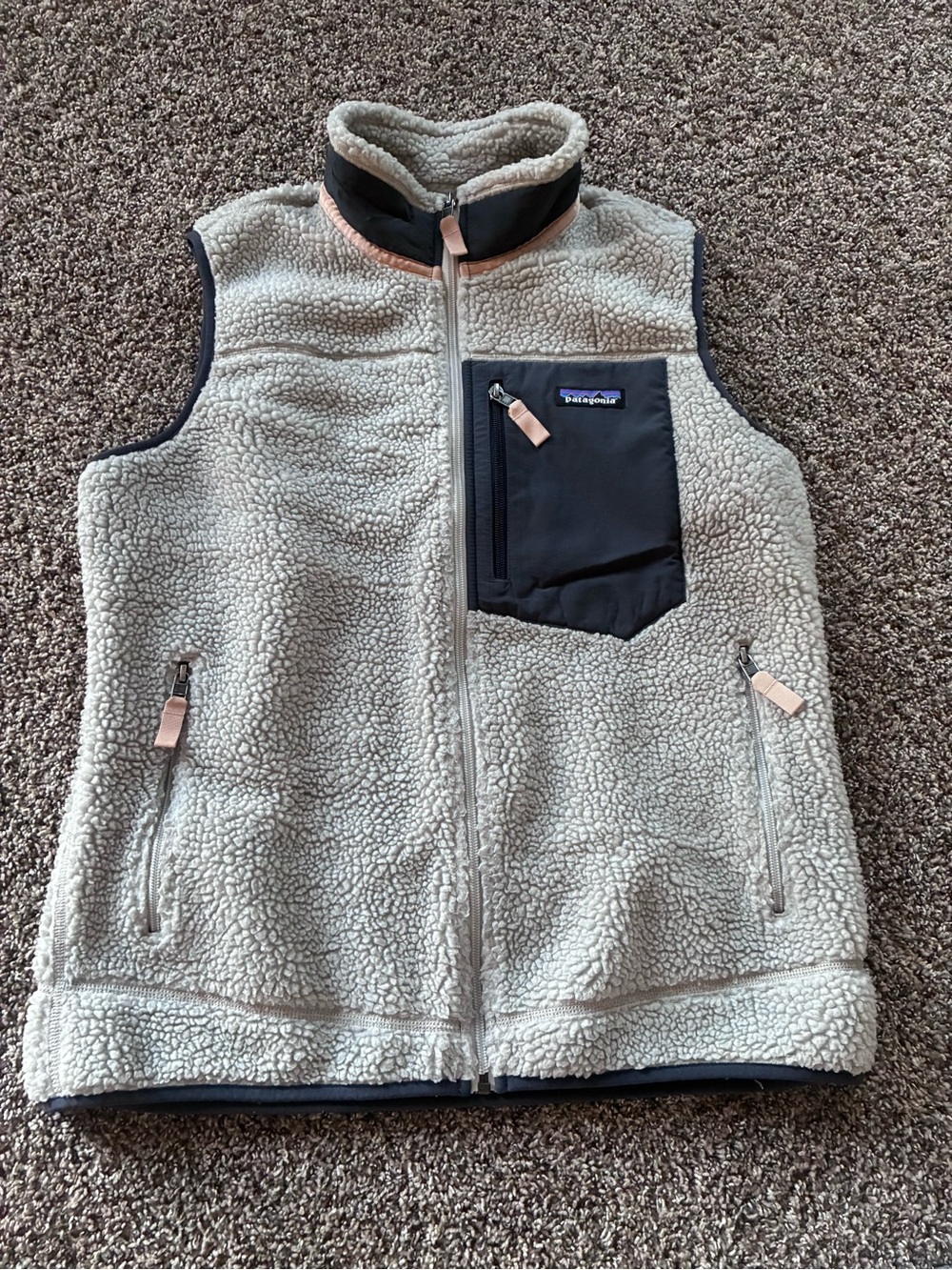 Patagonia Retro-X Sherpa Fleece Vest Gray Women’s Large